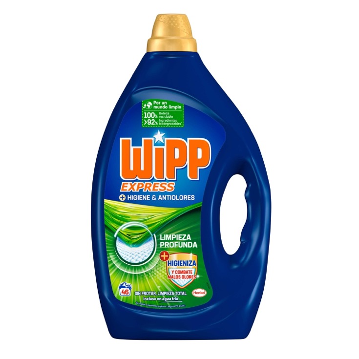 Detergente líquido Antiolores Wipp Express - 46 lav