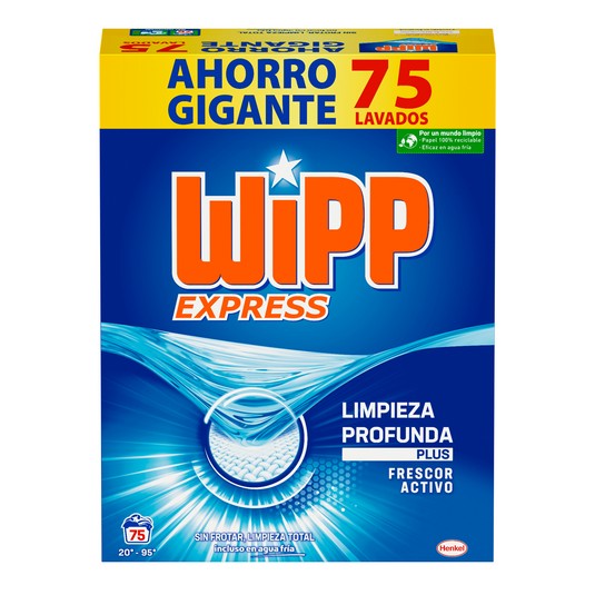 Detergente en polvo Wipp EXpress - 75 lavados