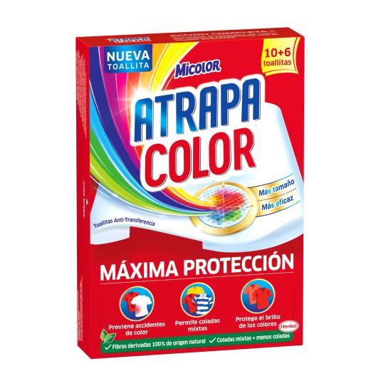 Atrapa Color toallitas Máxima Protección - Micolor - 16 uds