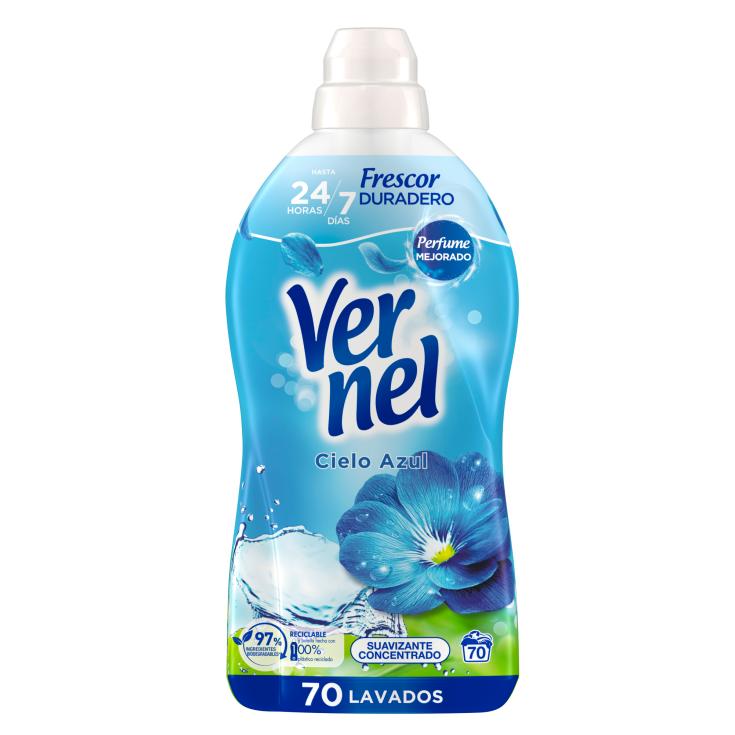Suavizante Concentrado Cielo azul Vernel - 70 lavados