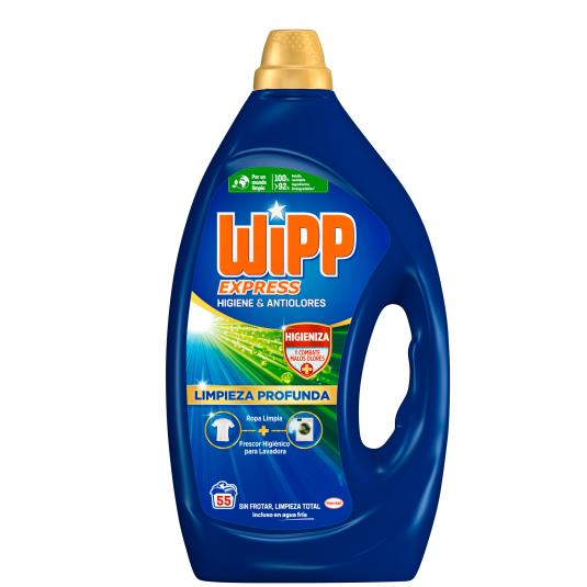 Detergente líquido anti-olores - Wipp Express - 55 lavados Detergente líquido anti-olores - Wipp Express - 55 lavados