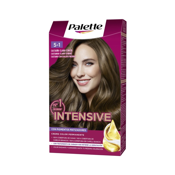 Tinte INTENSE COLOR 5.1 CASTAÑO CLARO CENIZA