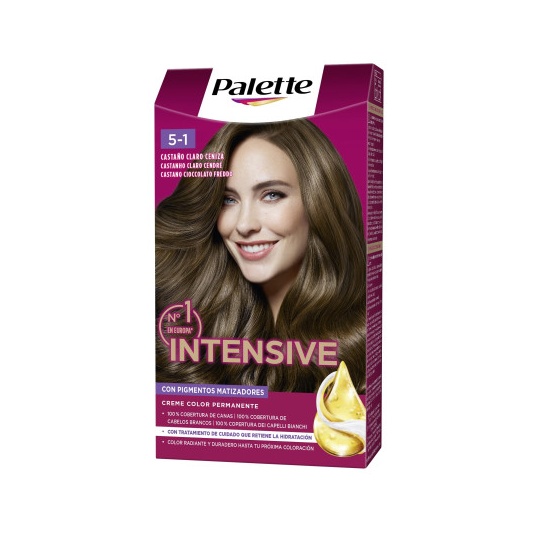 Tinte INTENSE COLOR 5.1 CASTAÑO CLARO CENIZA