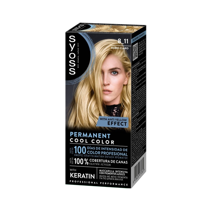 Tinte rubio claro 8.11