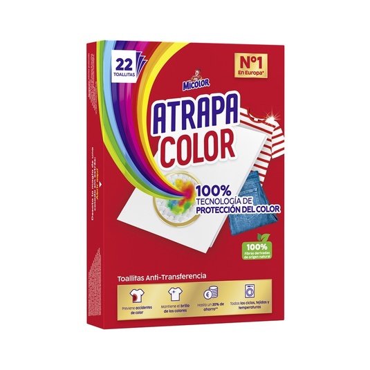 Atrapa Color toallitas Atrapa Color caja 22 unidades