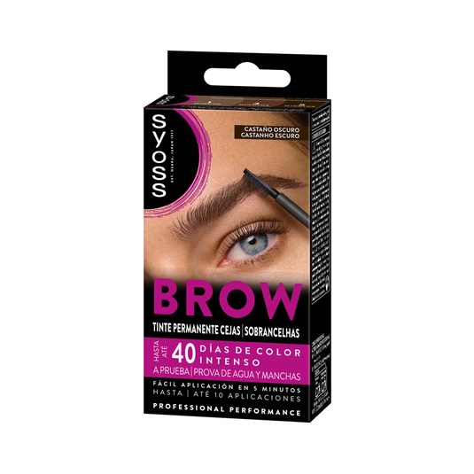 Brow Tint coloración permanente para cejas castaño oscuro 