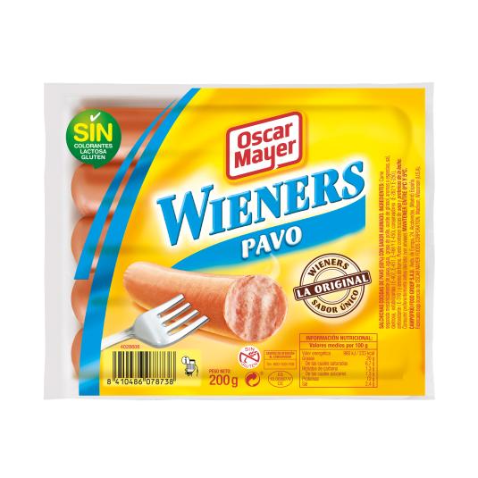 Salchichas Wieners de Pavo 200g
