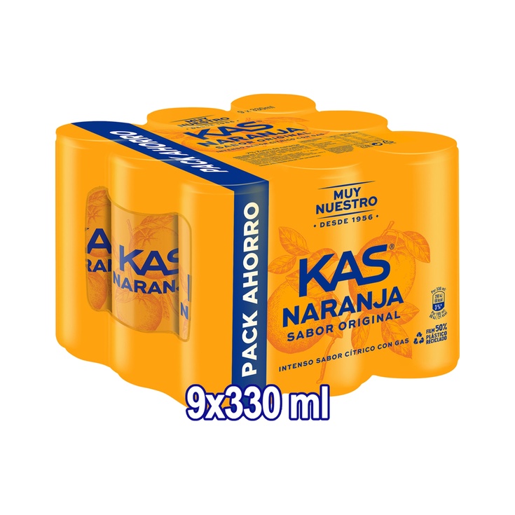 Refresco de naranja, Pack 9 X 33 Cl
