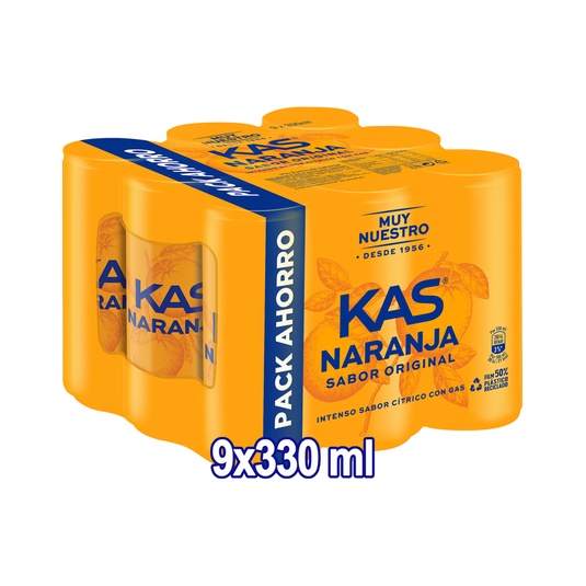 Refresco de naranja, Pack 9 X 33 Cl