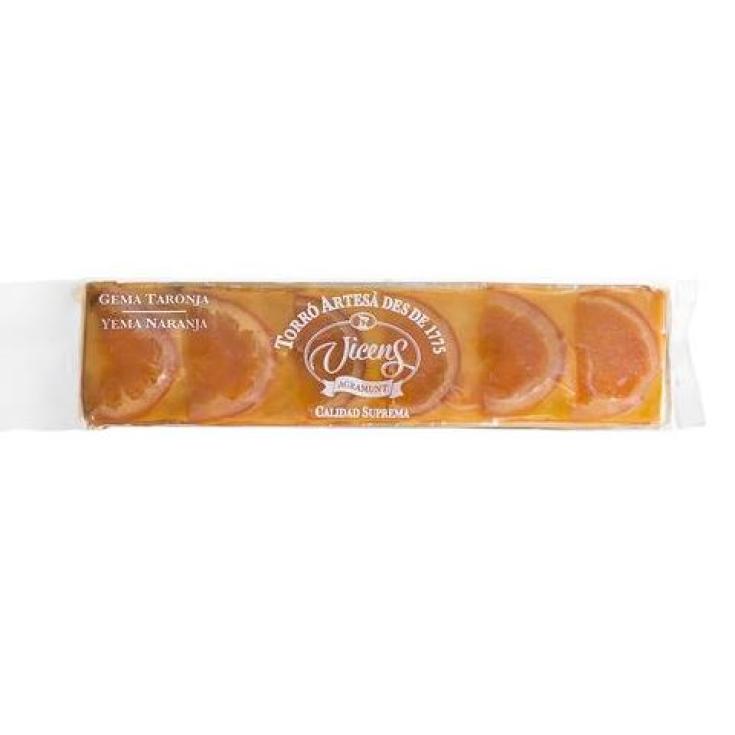 Turrón Yema y Naranja Vicens - 300g