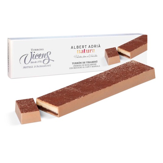 Turrón de tiramisú Albert Adrià Vicens Natura - 250g