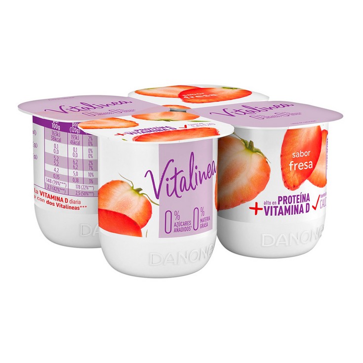 Yogur Sabor Fresa 4x120g