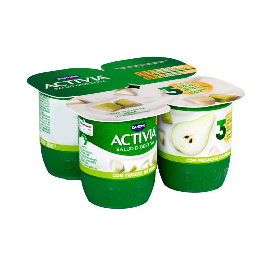 Yogur con pera 4x120g