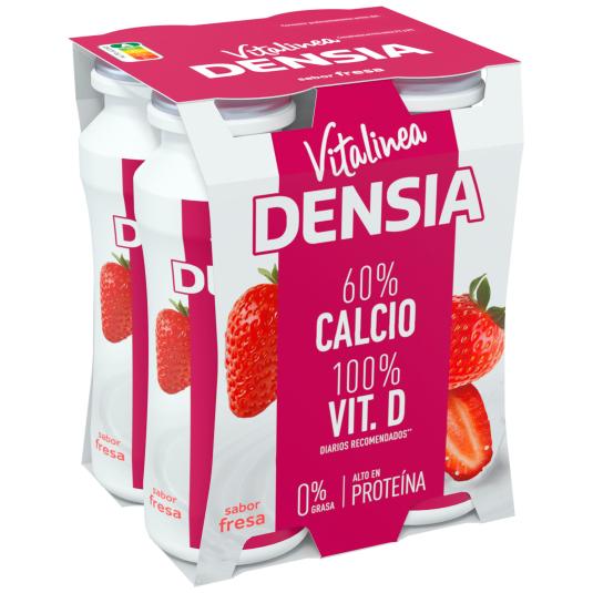 Yogur Líquido Densia 0% Fresa 4x100g