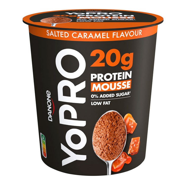 Mousse con proteínas caramelo y café macchiato Yopro - 200g