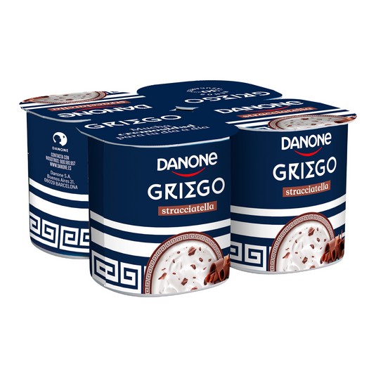 Yogur griego straciatella - Danone - 4x115g