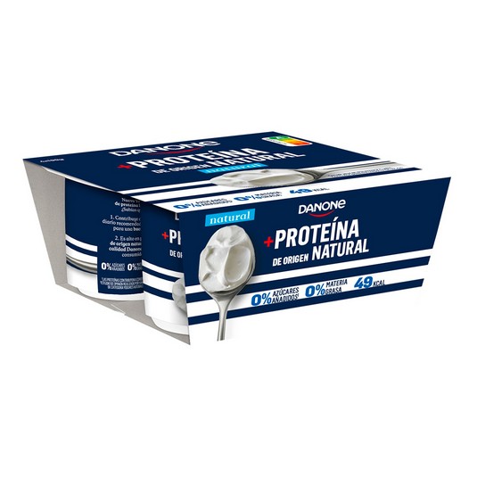 Yogur con proteinas desnatado 0% Danone - 4x100g