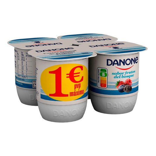 Yogur frutos del bosque Danone - 4x120g