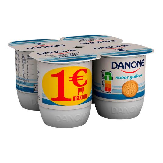 Yogur sabor galleta Danone - 4x120g