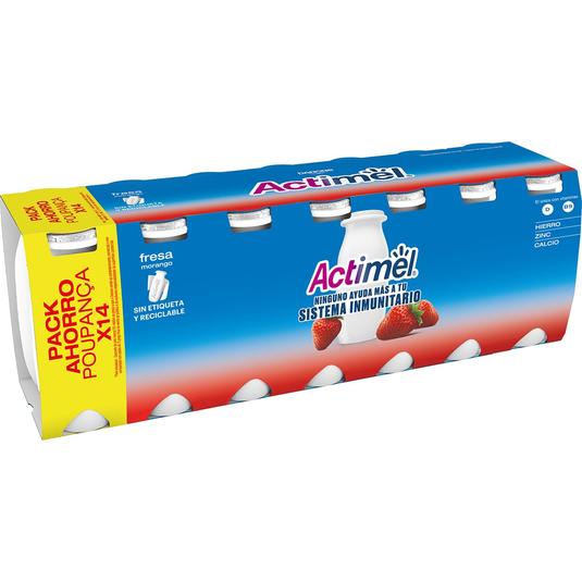 L.Casei con fresa sin gluten pack 14 unidades