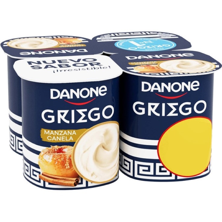 Yogur griego con manzana y canela - 4x110g