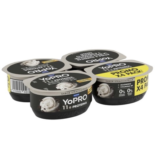 Yogur con proteínas sabor stracciatella - 4x120g
