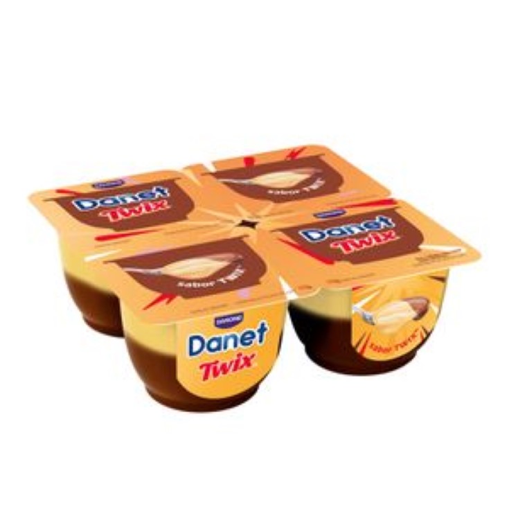Natillas Twix con chocolate, caramelo y sabor a galleta Natillas Twix con chocolate, caramelo y sabor a galleta
