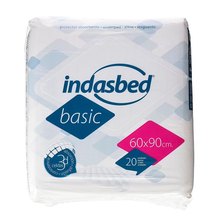 Protector de cama absorbente 90X60cm - Indasbed - 20 uds