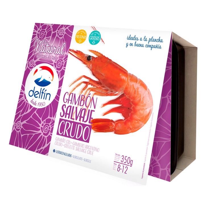 Gambón salvaje crudo 8/12 piezas - Delfín - 350g