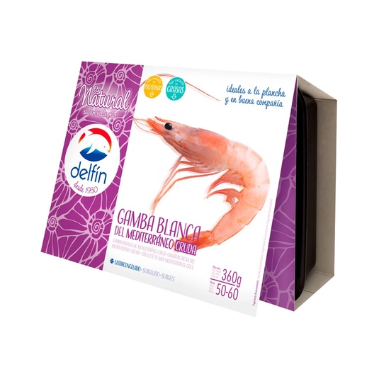 Gamba blanca cruda 50/60 Delfín - 360g