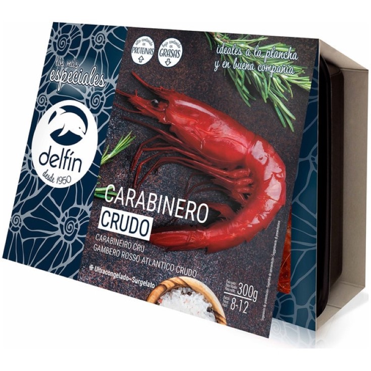 Carabineros crudos 8/12 delfín - 300g