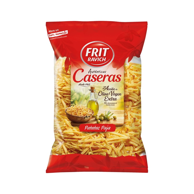 Patatas fritas paja con aceite de oliva virgen