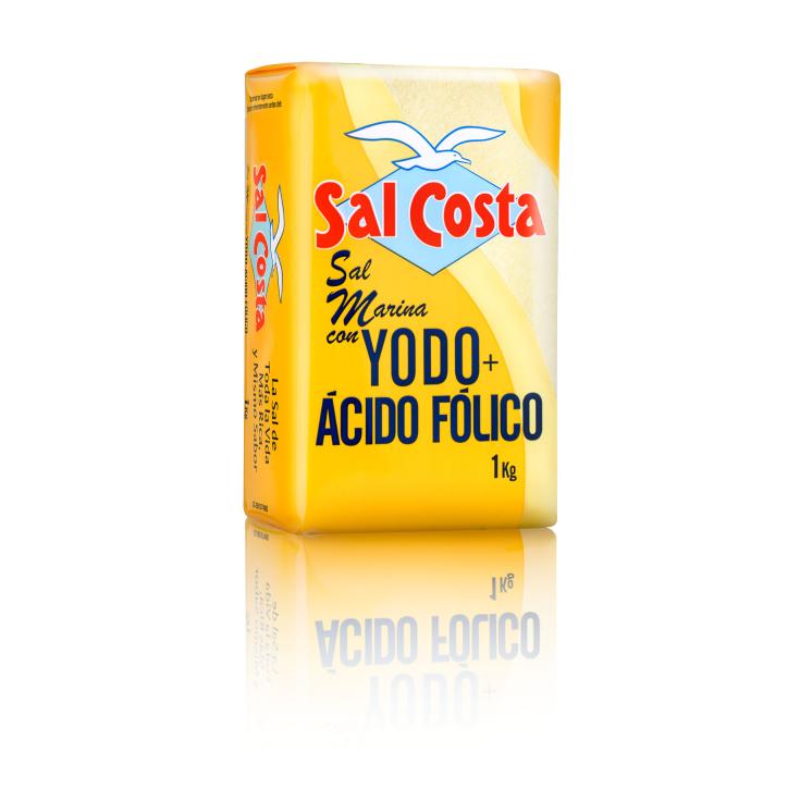 Sal con yodo+ácido fólico 1kg