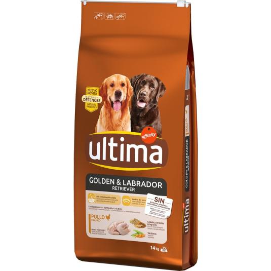 Pienso perros adultos Golden Retriever - Ultima - 14kg