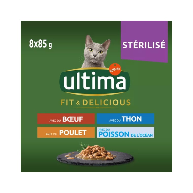ALIMENTO HÚMEDO PARA GATOS FIT&DELICIOUS
