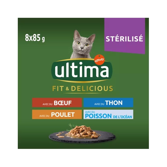 ALIMENTO HÚMEDO PARA GATOS FIT&DELICIOUS