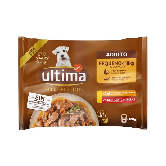 Comida húmeda para perros adultos pequeños Ultima Fit