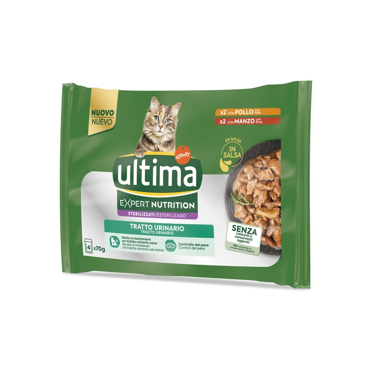 Alimento para gatos esterilizados tracto urinario