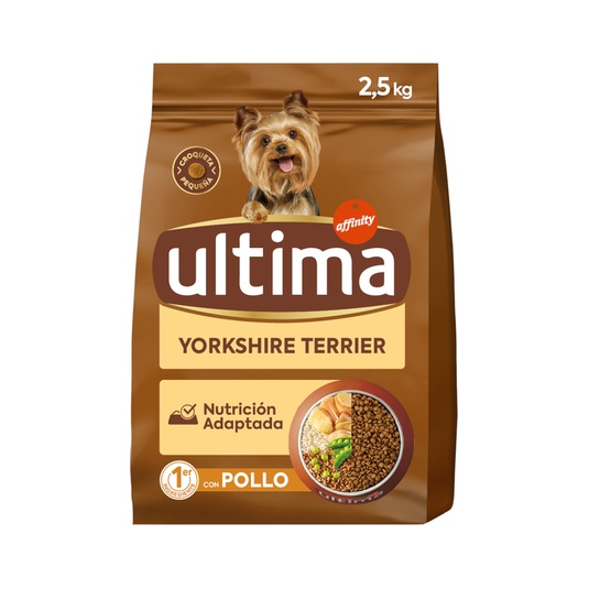 Yorkshire Terrier pienso para perros con pollo bolsa 2,5 kg