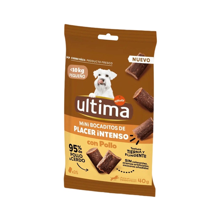 Snack Mini Para Perros Bocaditos Intensos De Pollo