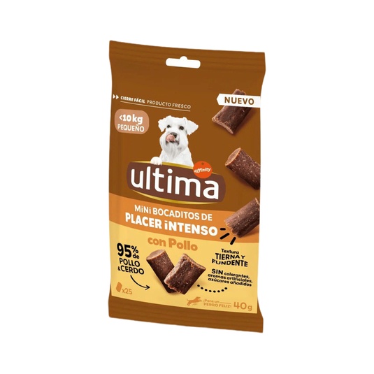 Snack Mini Para Perros Bocaditos Intensos De Pollo