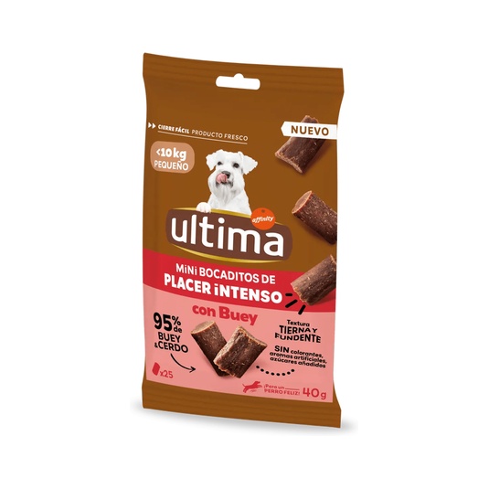 Snacks de buey para perros mini