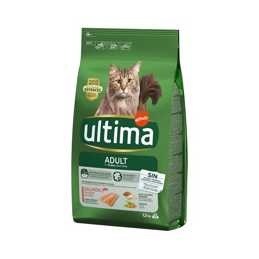 Adult pienso para gatos adultos con salmón bolsa 1,5 kg