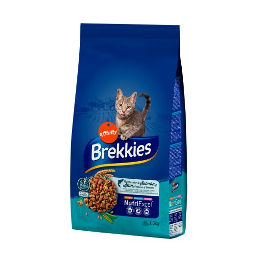 Pienso para gatos con pescado - Brekkies - 1,5kg