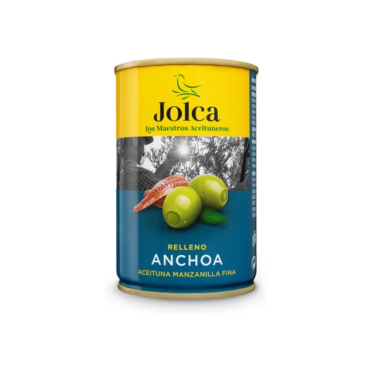 Aceitunas manzanilla rellenas de anchoa