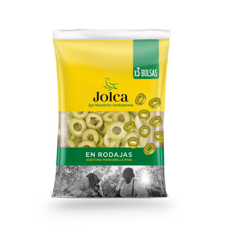 Aceituna verde manzanilla en rodajas - 3x50g