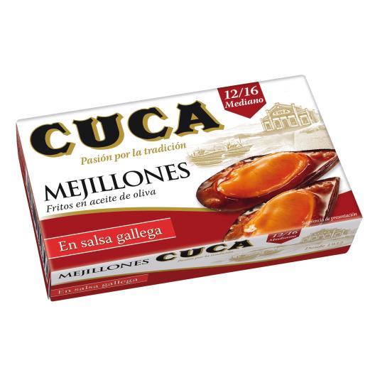 Mejillones en Salsa Gallega 12/16 Piezas - Cuca - 65g