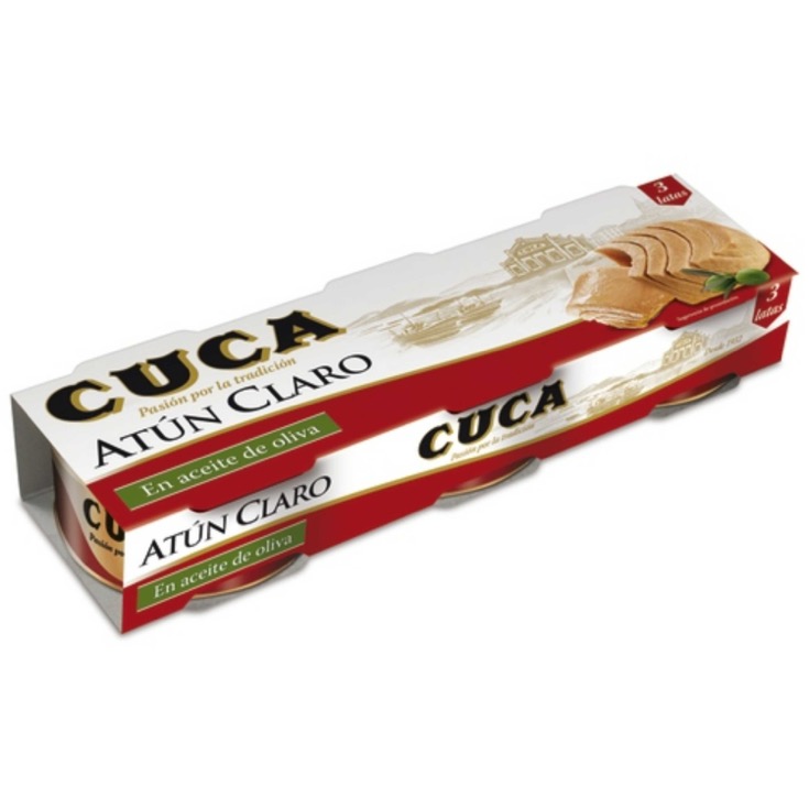 Atún claro en aceite de oliva Cuca - 3x48g