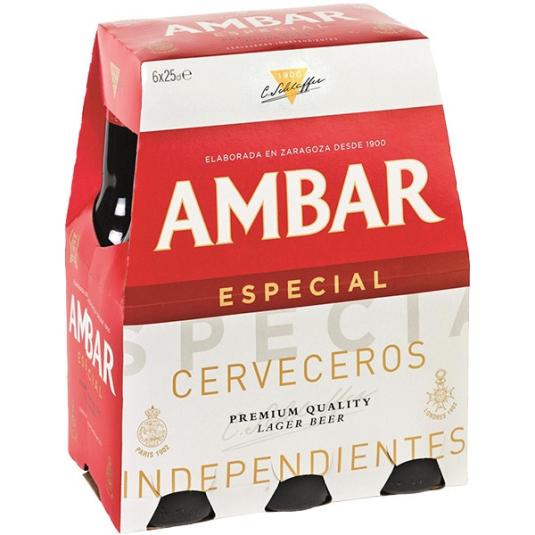 Cerveza Especial - Ambar - 6x25cl