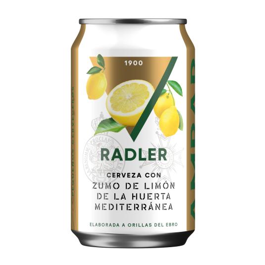 Cerveza rubia con limón Radler - Ambar - 33cl